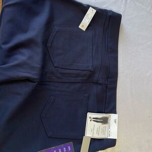 Nine West Heidi Pull on Pants, Navy , XXL, NWT, Skinny